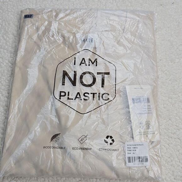 692 NWT Mate Men's Organic Heavyweight Cotton Relaxed Tee Size XL - Picture 3 of 6